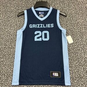 Memphis Grizzlies‎ #20 Jersey Shirt Youth Small Blue NBA Sleeveless New S